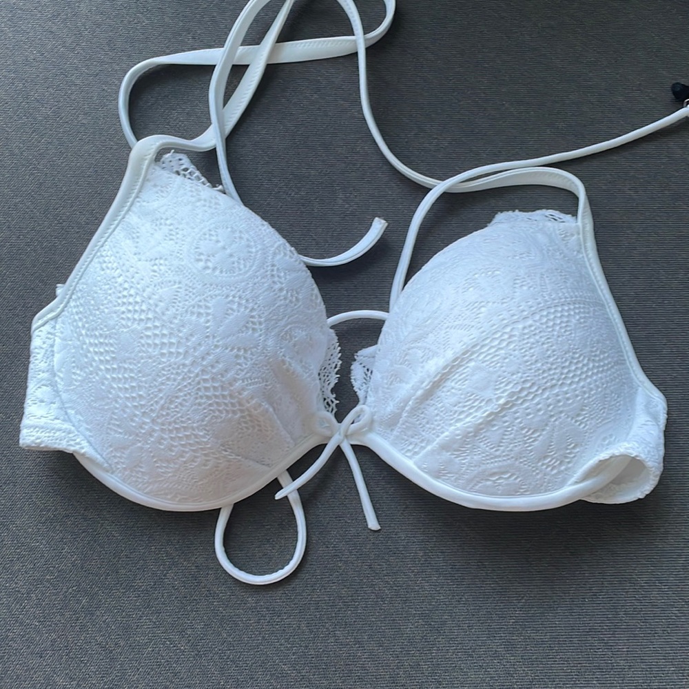 White bikini top